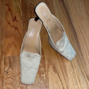Authentic Vintage Gucci Heeled Mules